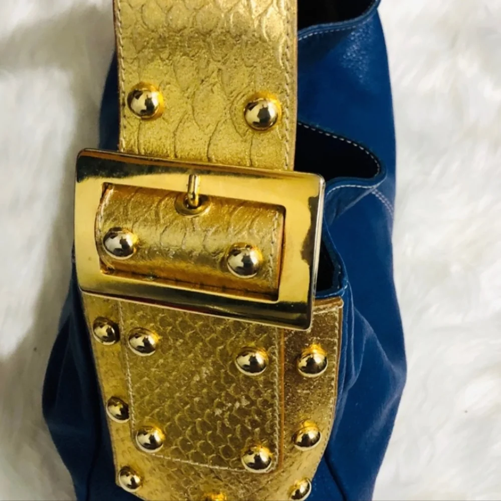 Pulicati Italia Royal Blue Leather Purse - Picture 5 of 6